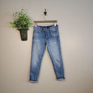 Lucky Brand Sienna Slim Boyfriend Jeans Distressed Relaxed Medium Wash 00 24